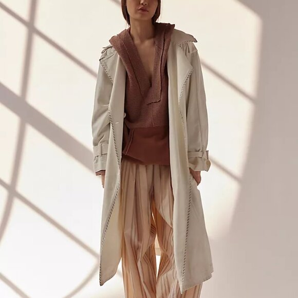 NWOT Free People Raven Pullover Otter size- MEDIUM - Picture 3 of 4